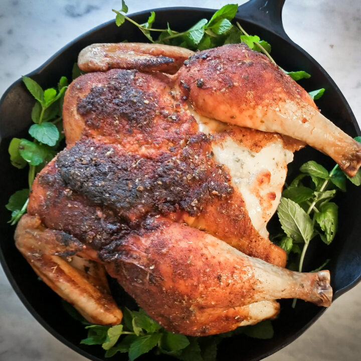 Garlic Parmesan Roast Chicken