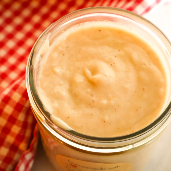 homemade cream of chicken soup in a jar