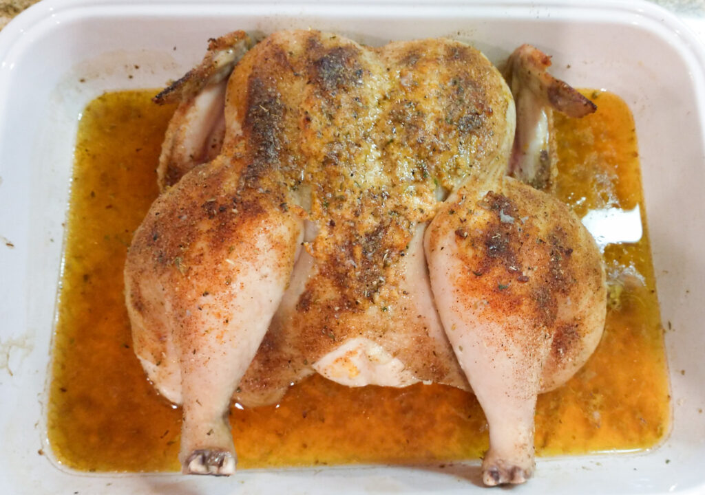 roast chicken after 30 minutes