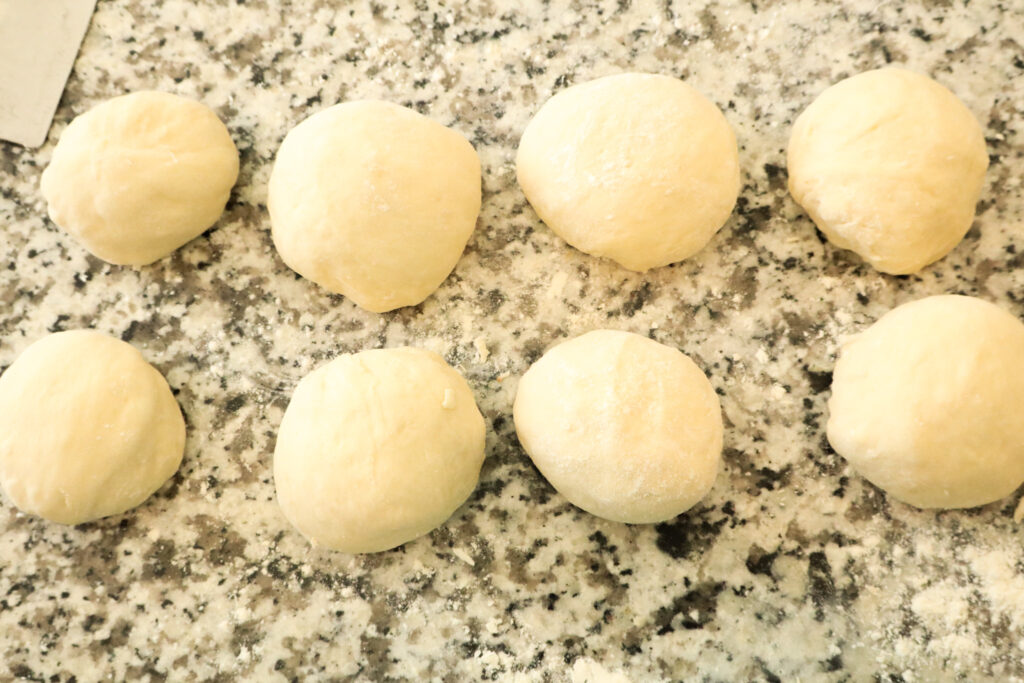 eight dough balls