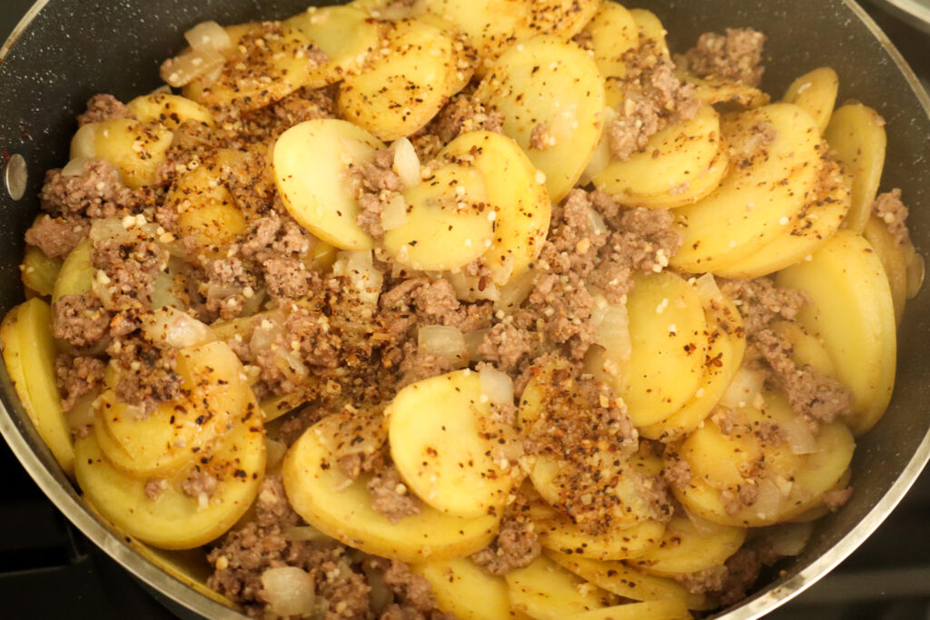 potatoes after cooking covered for fifteen minutes