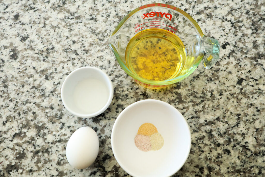 ingredients for mayo without mustard