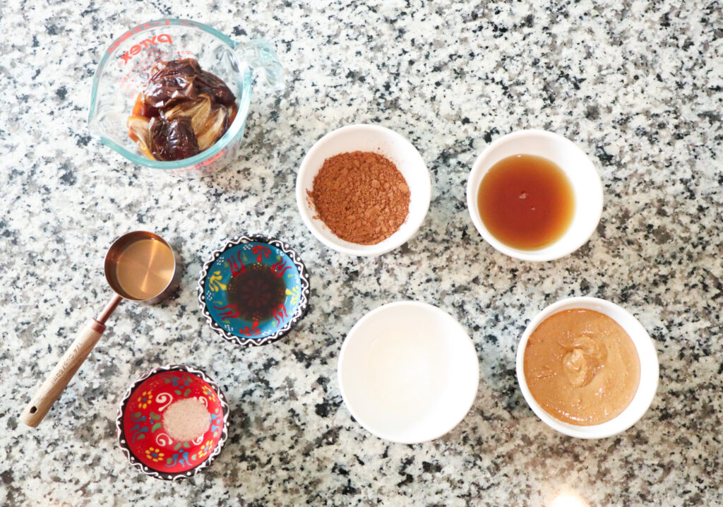 ingredients for date bites