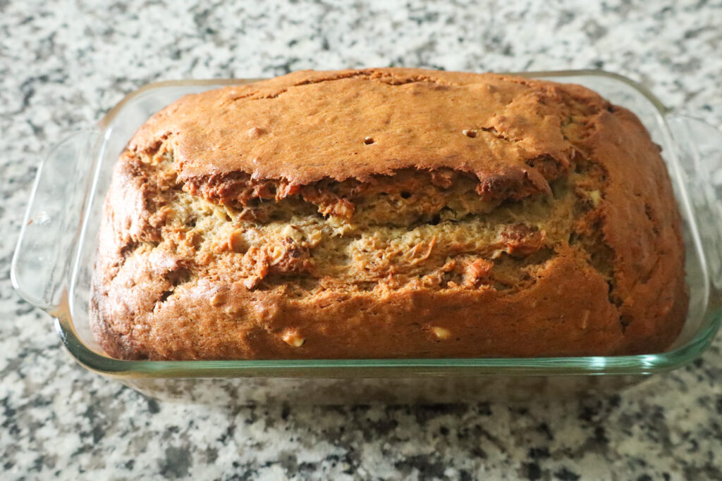 fully cooked refined sugar free banana bread