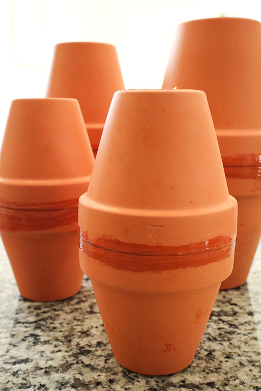 DIY Olla's on kitchen counter